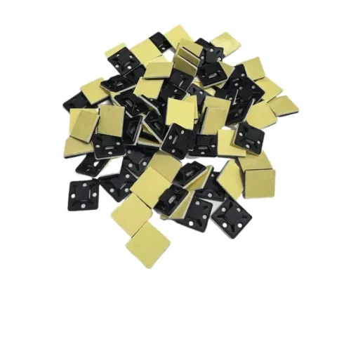 50 Pz Basi per Fascette Adesive Supporti da Muro Rimovibili per Cavi Morsetti