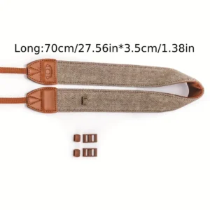 Tracolla tessuto vintage durevole compatibile Canon Fuji Nikon Olympus Sony