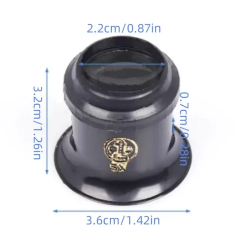 Lenti ingrandimento 5X alta potenza precisione gioiellieri orologiai aggancio