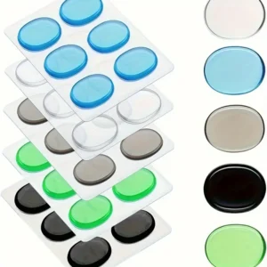 12 smorzatori gel pad TRASPARENTI BIANCHI morbidi silenziatori piatti