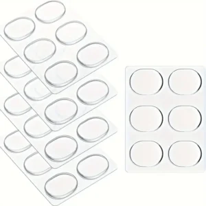 12 smorzatori gel pad TRASPARENTI BIANCHI morbidi silenziatori piatti