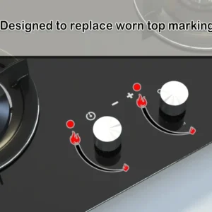 Adesivi vinile geometrici indicatore fiamma maniglie forno autoadesivi