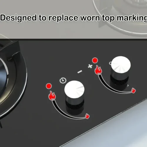 Adesivi vinile geometrici indicatore fiamma maniglie forno autoadesivi