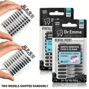 Spazzole dentali carbone Dr. Emma 100 pezzi filo apparecchio preciso carbone