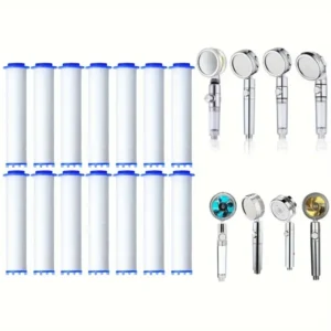 7pz filtri doccia acqua dura rimuove cloro migliora pelle beige chiaro