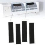 2pz filtri condizionatore aria nero germi fibra poliestere griglia nido ape