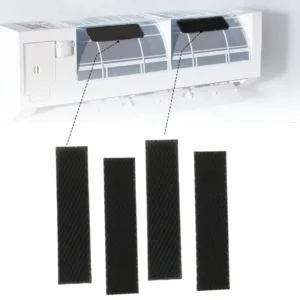 2pz filtri condizionatore aria nero germi fibra poliestere griglia nido ape