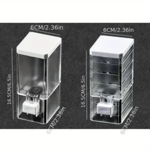 Dispenser sapone muro premium pompa trasparente bagno doccia shampoo