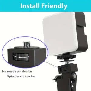 Attacco clip luce selfie adattatore anello ricambio telefono iPhone laptop