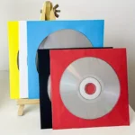 25 custodie carta CD DVD BIANCHE 120gsm finestra trasparente chiusura patta