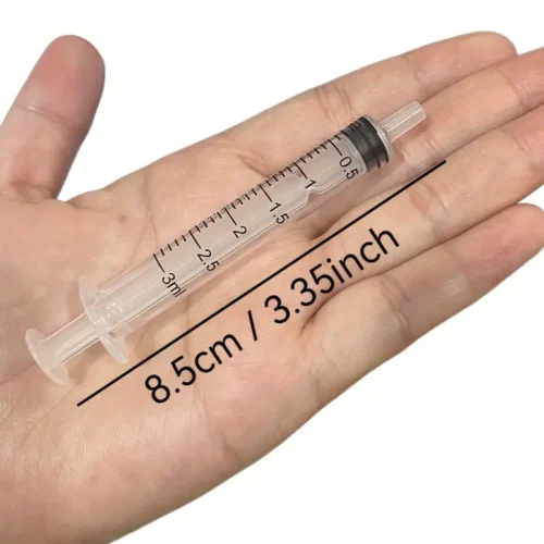 25 siringhe 3ml senza coperchi laboratorio alimentazione piccoli animali