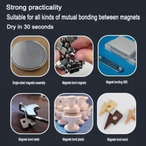 Colla magnetica adesivo forte asciugatura istantanea unione magneti