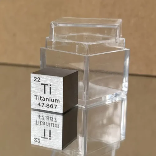 Cubo titanio puro 10mm 99,9% campione metallo chimica ricerca educativo