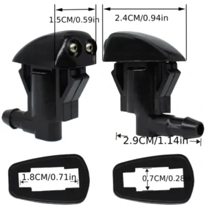 2x spruzzatore acqua lavaparabrezza per Jeep Grand Cherokee Toyota Highlander