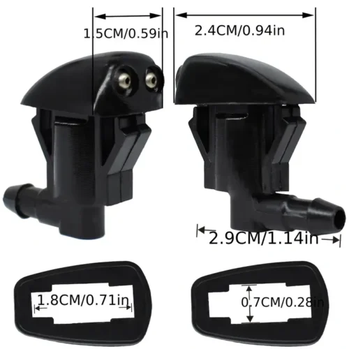 2x spruzzatore acqua lavaparabrezza per Jeep Grand Cherokee Toyota Highlander