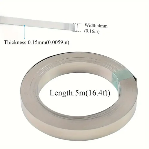 Rotolo striscia nichel 5m 0,15mm nastro saldatura punti batteria 18650