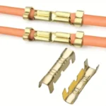 50x connettori inserti freddi linguetta U terminale fascia denti elettricità