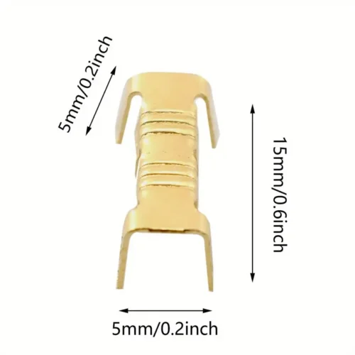50x connettori inserti freddi linguetta U terminale fascia denti elettricità
