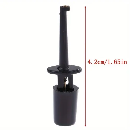 Set 10 sondine multimetro clip gancio pinze plastica durevoli laboratorio