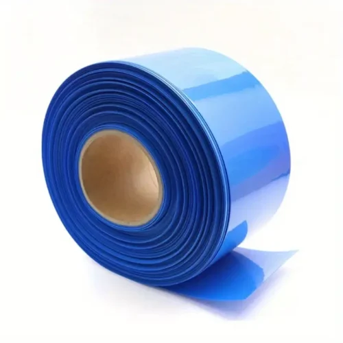 1889-1.webp Tubo termorestringente PVC 5m blu 85mm largo isolamento batteria protezione