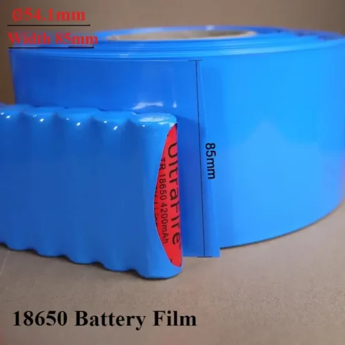 Tubo termorestringente PVC 5m blu 85mm largo isolamento batteria protezione