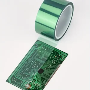 Rotolo nastro PET 33mx5mm verde alta temperatura vetro PCB impermeabile