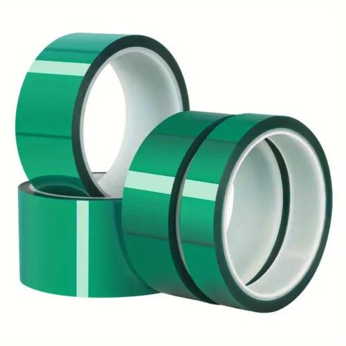 Rotolo nastro PET 33mx5mm verde alta temperatura vetro PCB impermeabile