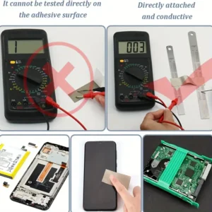 Nastro conduttivo tessuto Faraday 10mmx20mt protezione EMI interferenze RFID