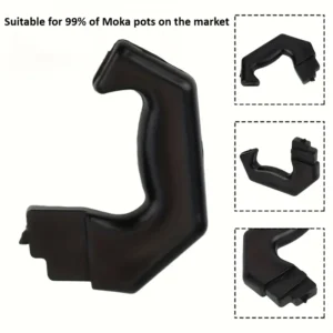 Manico ricambio moka espresso plastica design ergonomico alluminio 3 tazze