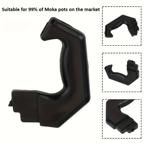 Manico ricambio moka espresso plastica design ergonomico alluminio 3 tazze