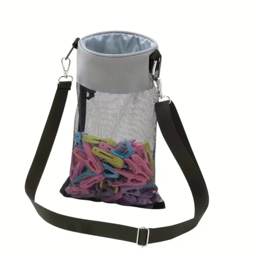 Borsa porta mollette rete appesa coulisse organizzatore bagno bucato stanza