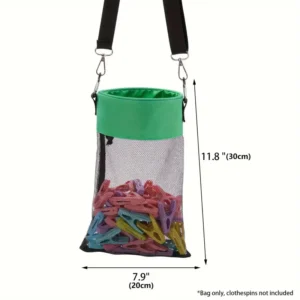 Borsa porta mollette rete appesa coulisse organizzatore bagno bucato stanza