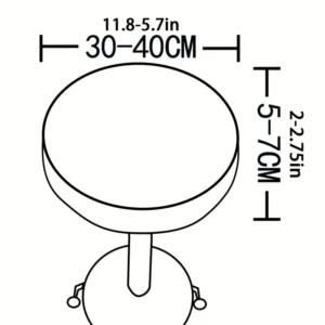 Copertura sgabello classico tessuto poliestere spandex fascia elastica lavabile