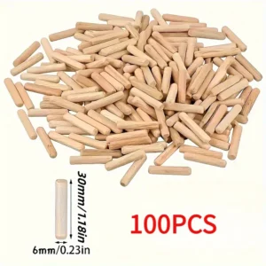 100 punti connessione legno cucito tappi rotondi diagonali legno duro