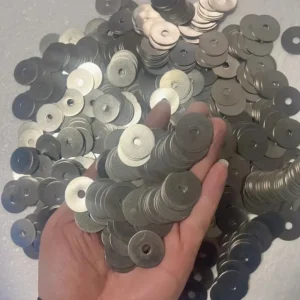 50 cuscinetti acciaio carbonio galvanizzato piatti metallo ispessito resistenti