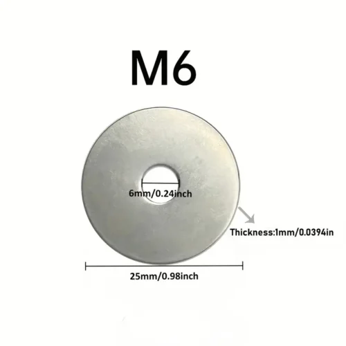50 cuscinetti acciaio carbonio galvanizzato piatti metallo ispessito resistenti