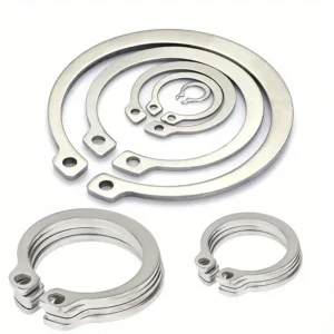 100 clip anelli serraggio acciaio inox componenti meccanici industriali durevoli