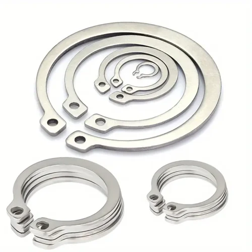 100 clip anelli serraggio acciaio inox componenti meccanici industriali durevoli