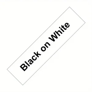 Nastro adesivo BIANCO SU NERO per Dymo Letratag Labeling Maker 16952-16935