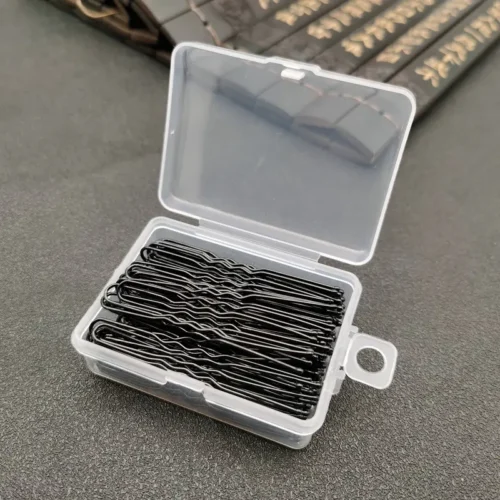 1936-1.webp 100 clip capelli NERI u-fix accessori styling bun matrimoni ragazze