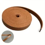 Rotolo cinghia similpelle doppia faccia marrone 2m largo 1,25cm cinture