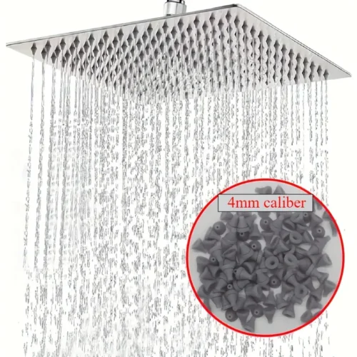 100 parti ricambio ugelli doccia silicone ultra sottile adattatore universale