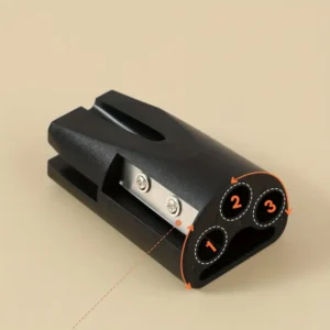 Pennello sopracciglia 3-in-1 legno impermeabile trucco occhi cosmetici