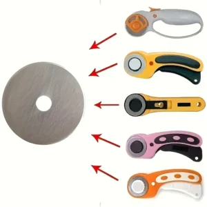 5x lame taglierine rotanti 45mm forbici ricambio cucito artigianato