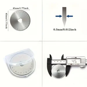 5x lame taglierine rotanti 45mm forbici ricambio cucito artigianato