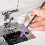 8x spazzole pulizia macchina cucire nere viola setole flessibili resistenti