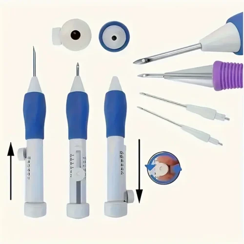 1965-1.webp Set penne ricamo magiche ago punzonatura maglieria cucito fai da te