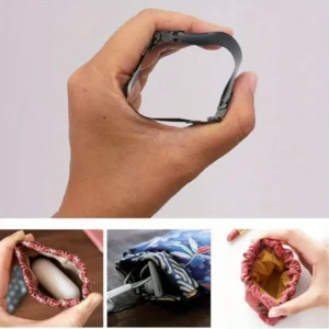 10pz Kit chiusure scatto metallo portafogli cerniere molla clip pelle 10cm