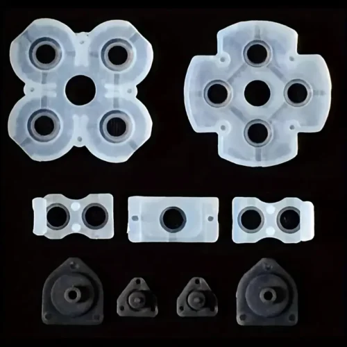 Set 9 cuscinetti conduttori silicone pulsanti controller PS4 resistente