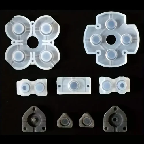 Set 9 cuscinetti conduttori silicone pulsanti controller PS4 resistente